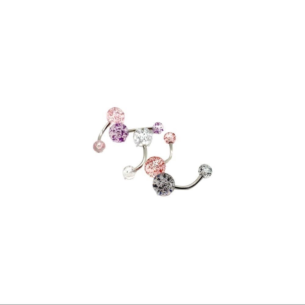 Belly Rings in glitter